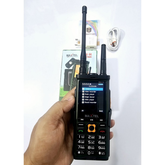 Maxtel Max-14 Antina Phone Power Bank 5500mAh Four Sim